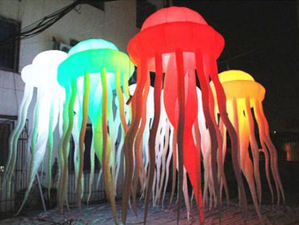 Colorful Inflatable Jellyfish with Led Light for Sale