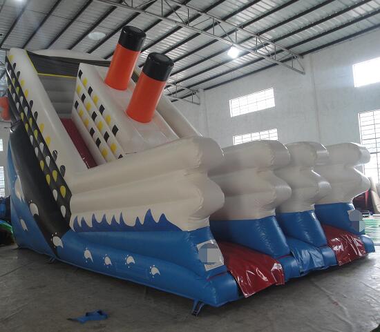 inflatable titanic slide