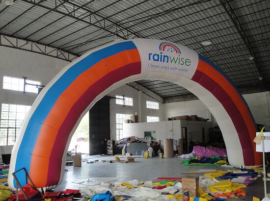 inflatable rainbow arch